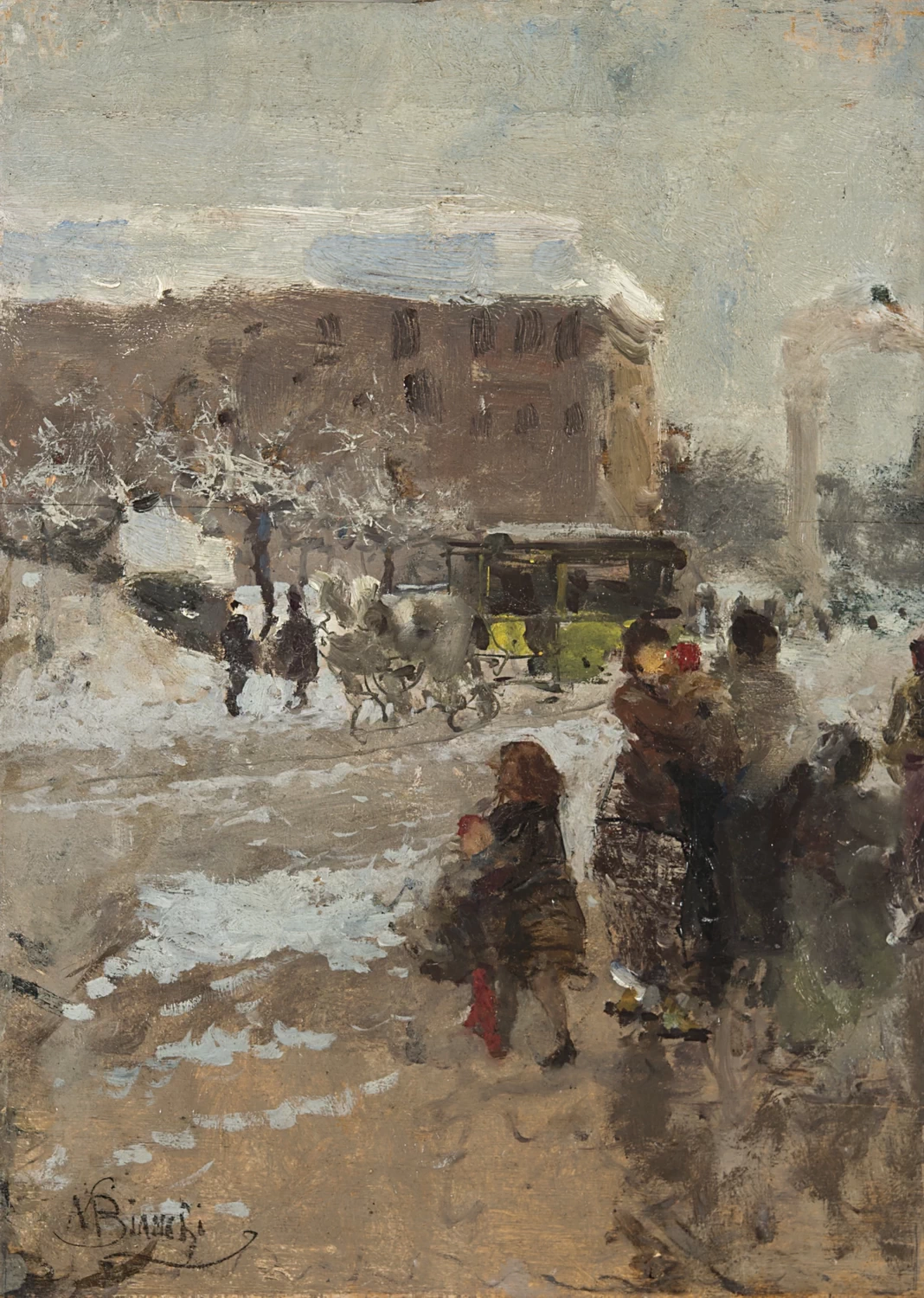 Il Carrobbio sotto la neve